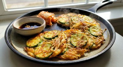 국내산 제철 채소로 뚝딱! 애호박 팽이버섯전 황금레시피!